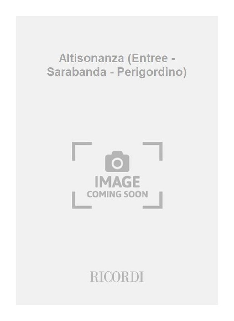 Altisonanza (Entree - Sarabanda - Perigordino)